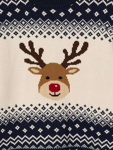 Pull de Noël Adulte Mixte Capsule Famille marine 10 - vertbaudet enfant 