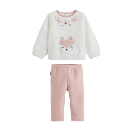 Pyjama fille 2 pièces en polaire cléo Rose 2 - vertbaudet enfant 