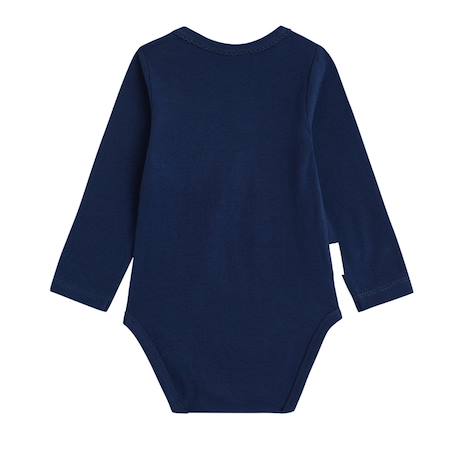 Lot de 2 bodies bébé manches longues ollie Bleu 4 - vertbaudet enfant 