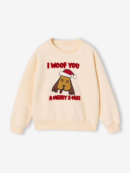 Sweat de Noël Capsule famille enfant vanille 3 - vertbaudet enfant 