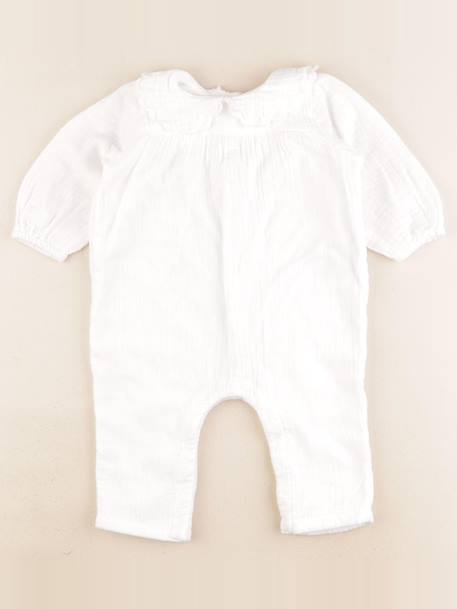 Combinaison doublé - 6 mois Blanc 1 - vertbaudet enfant 