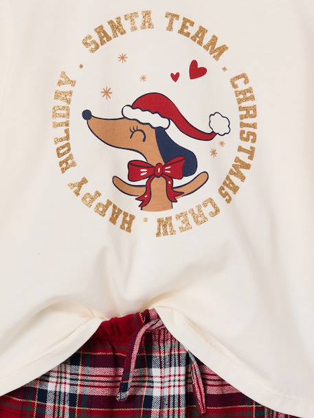 Pyjama enfant fille Capsule Famille écru 7 - vertbaudet enfant 