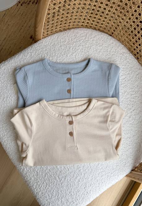 Lot de 2 t-shirts enfant manches longues voix lactée Bleu 1 - vertbaudet enfant 