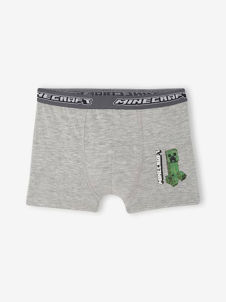 Lot de 5 boxers Minecraft garçon anthracite 4 - vertbaudet enfant 