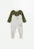 Pyjama bébé avec pieds retroussables en velours pistache Beige 1 - vertbaudet enfant 