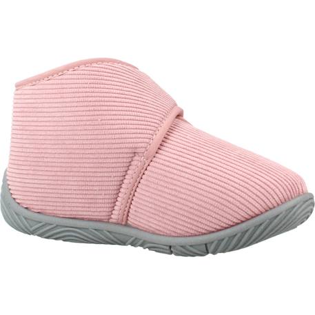 Chaussons fille à scratch Rose 5 - vertbaudet enfant 