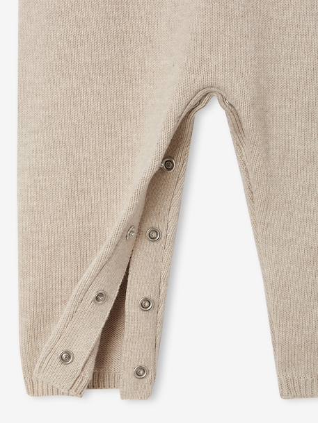 Combinaison bébé naissance beige chiné 4 - vertbaudet enfant 