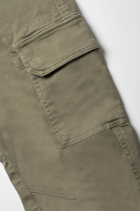 Jeans carotte, longueur 34 Khaki 2 - vertbaudet enfant 
