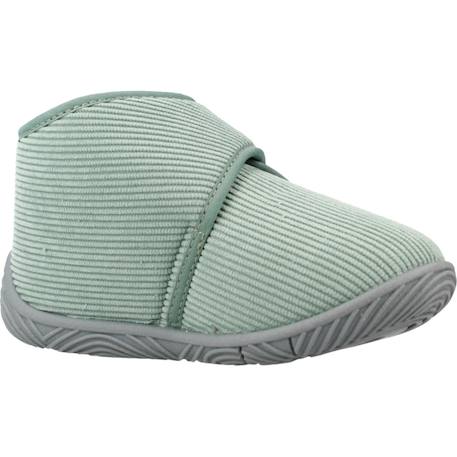 Chaussons garçon à scratch Bleu+Vert 11 - vertbaudet enfant 