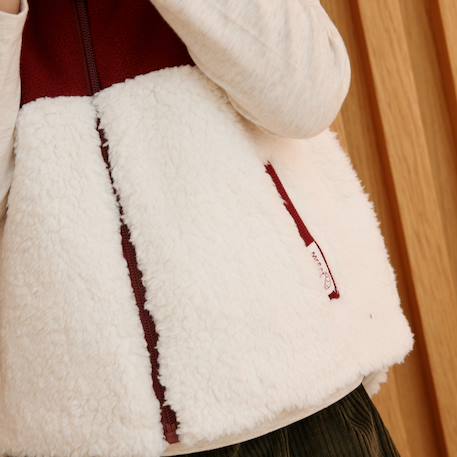Veste sans manches garçon en sherpa pistache Bordeaux 6 - vertbaudet enfant 