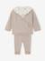 Ensemble 3 pièces naissance bébé tricot beige chiné 1 - vertbaudet enfant 
