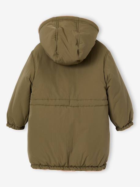 Parka réversible enfant fille kaki+marine 5 - vertbaudet enfant 