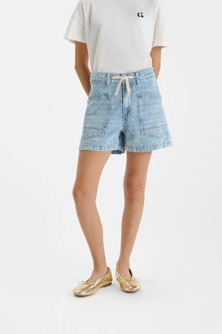 Short en jeans lavandou Blue 1 - vertbaudet enfant 
