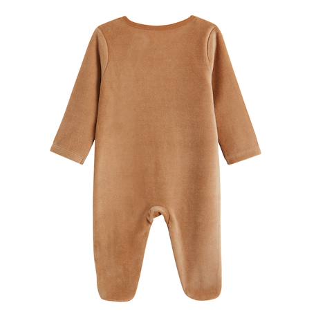 Lot de 2 pyjamas bébé en velours ouverture zippée caramel Marron 4 - vertbaudet enfant 