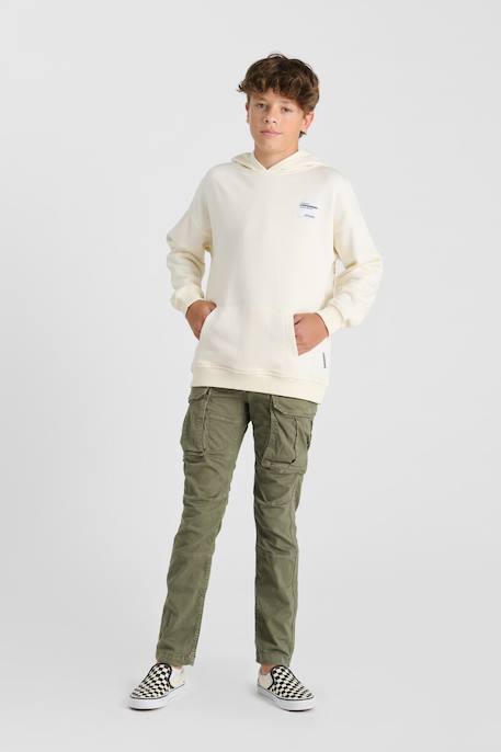 Sweat-shirt capuche rulbo Milk 6 - vertbaudet enfant 