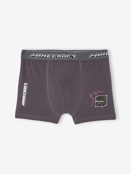 Lot de 5 boxers Minecraft garçon anthracite 5 - vertbaudet enfant 