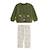 Pyjama garçon 2 pièces en polaire pistache Kaki 2 - vertbaudet enfant 