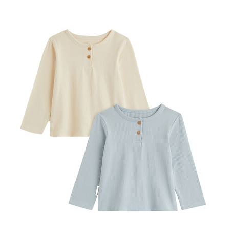 Lot de 2 t-shirts enfant manches longues voix lactée Bleu 2 - vertbaudet enfant 