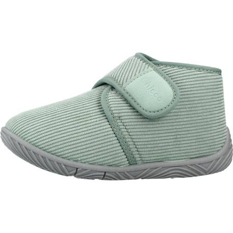 Chaussons garçon à scratch Bleu+Vert 8 - vertbaudet enfant 
