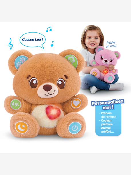 Mon ourson à personnaliser multicolore+rose 2 - vertbaudet enfant 