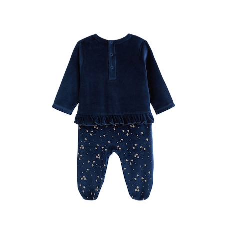 Pyjama bébé en velours ollie Bleu 3 - vertbaudet enfant 