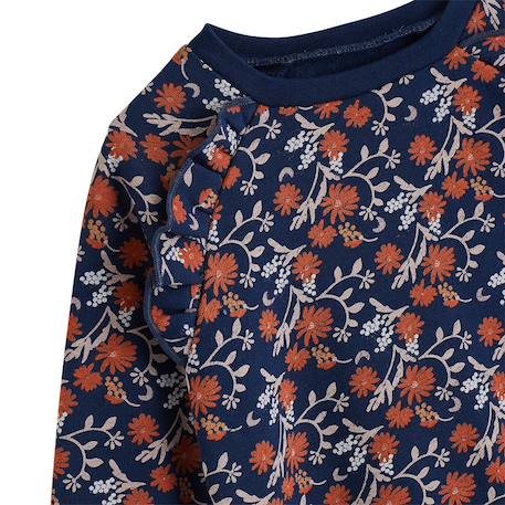 Robe fille en molleton ollie Bleu 4 - vertbaudet enfant 