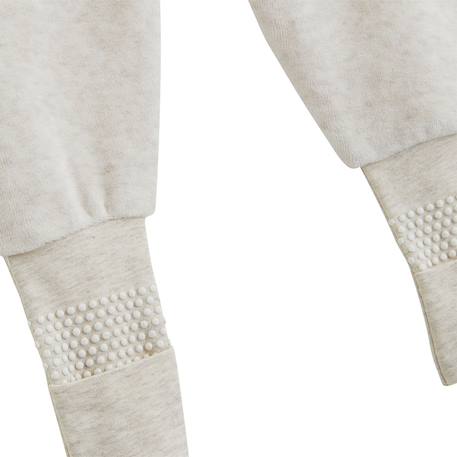 Pyjama bébé avec pieds retroussables en velours pistache Beige 6 - vertbaudet enfant 