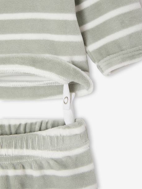 Lot de 2 pyjamas naissance manches longues vert sauge 5 - vertbaudet enfant 