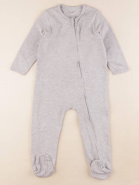 Pyjama coton - 24 mois Gris 1 - vertbaudet enfant 