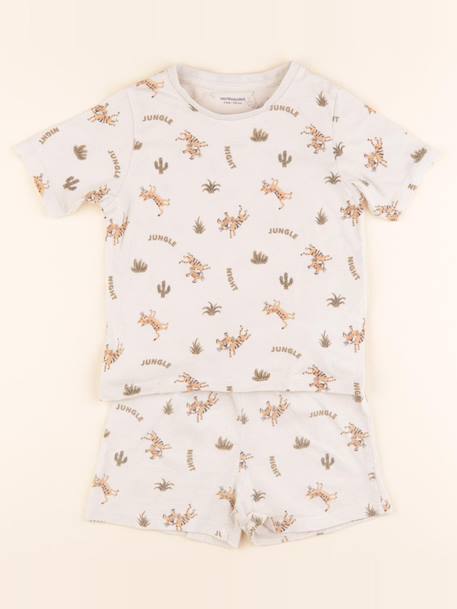 Pyjama coton - 4 ans Marron 1 - vertbaudet enfant 