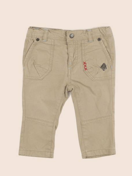 Pantalon doublé - 6 mois Beige 1 - vertbaudet enfant 