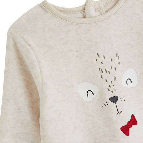 Lot de 2 pyjamas enfant 2 pièces en velours pistache Beige 3 - vertbaudet enfant 