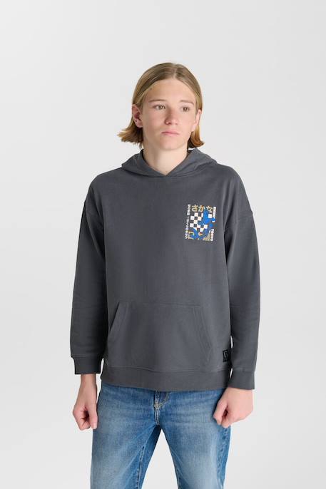 Sweat-shirt capuche istrebo Steel 1 - vertbaudet enfant 