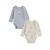 Lot de 2 bodies bébé manches longues pistache Gris 2 - vertbaudet enfant 