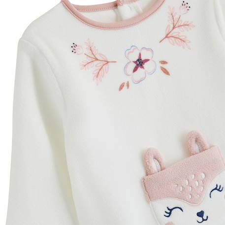 Pyjama fille 2 pièces en polaire cléo Rose 3 - vertbaudet enfant 