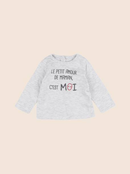 Tee-shirt - 3 mois Gris 1 - vertbaudet enfant 