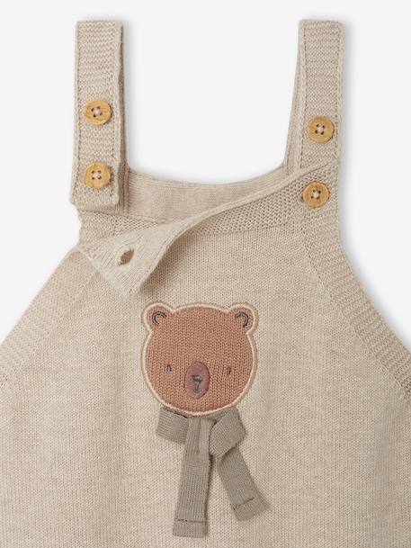 Combinaison bébé naissance beige chiné 3 - vertbaudet enfant 