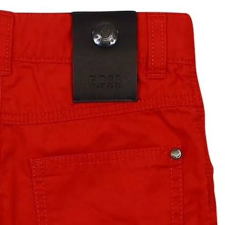 Short garçon, bermuda enfant en coton Beige foncé+Bleu nuit+Jaune foncé+Rouge vif 12 - vertbaudet enfant 