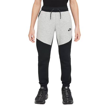 Pantalon de survêtement garçon en coton Noir, gris foncé chiné 2 - vertbaudet enfant 