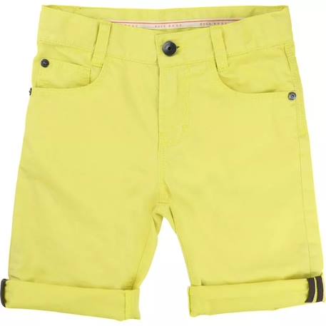 Short garçon, bermuda enfant en coton Beige foncé+Bleu nuit+Jaune foncé+Rouge vif 7 - vertbaudet enfant 