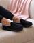 Chaussons charentaises suédine semelle bloup extra confort Ivoire+Noir 8 - vertbaudet enfant 