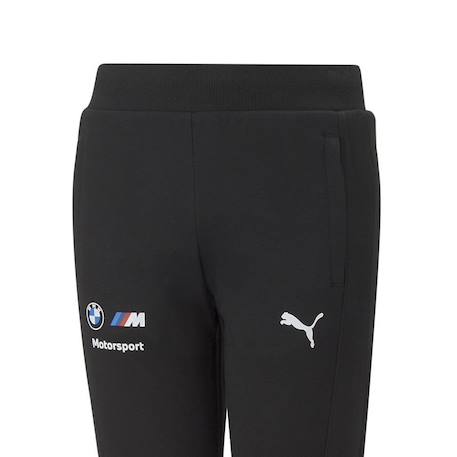 Pantalon de survêtement garçon en coton Noir, blanc 3 - vertbaudet enfant 