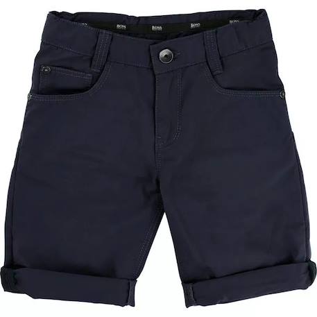 Short garçon, bermuda enfant en coton Beige foncé+Bleu nuit+Jaune foncé+Rouge vif 4 - vertbaudet enfant 