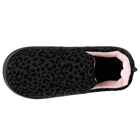 Chaussons charentaises suédine semelle bloup extra confort Ivoire+Noir 9 - vertbaudet enfant 