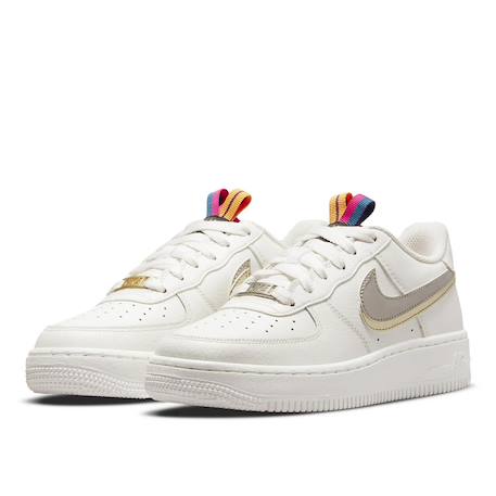Baskets enfant en cuir Blanc 2 - vertbaudet enfant 