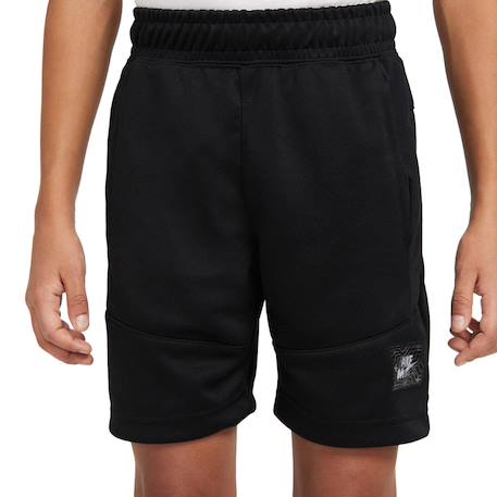 Short garçon Noir foncé+Vert sauge clair, noir 3 - vertbaudet enfant 