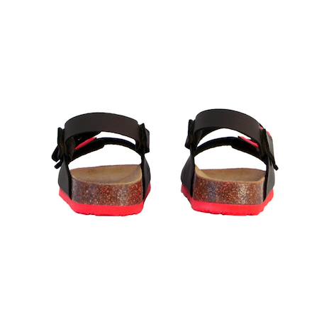 Mules en cuir  à scratch Bleu marine+Noir 8 - vertbaudet enfant 