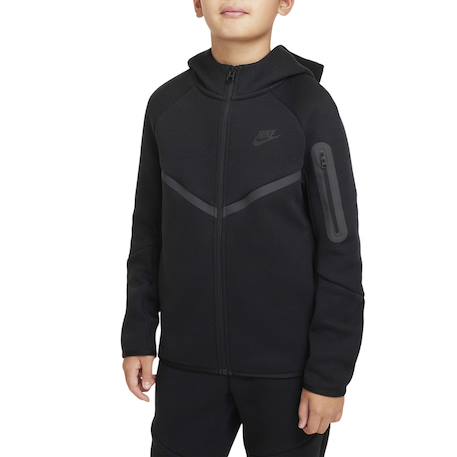 Veste de survêtement enfant en coton Noir foncé 2 - vertbaudet enfant 