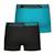 Lot de 2 boxers  ecopack Noir-bleu turquoise+Noir-kaki 3 - vertbaudet enfant 