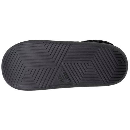 Chaussons charentaises suédine semelle bloup extra confort Ivoire+Noir 11 - vertbaudet enfant 